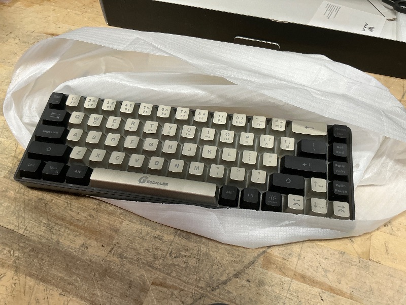 Photo 1 of ** see notes *****AULA 99 Wireless Keyboard, Custom Computer Keyboard, Tri-Mode Bluetooth 5.0/2.4GHz/USB-C Cute Creamy Gaming Keyboards with Number Pad, RGB Backlit Media Knob Programmable Keybaord for PC Gamer - Grey