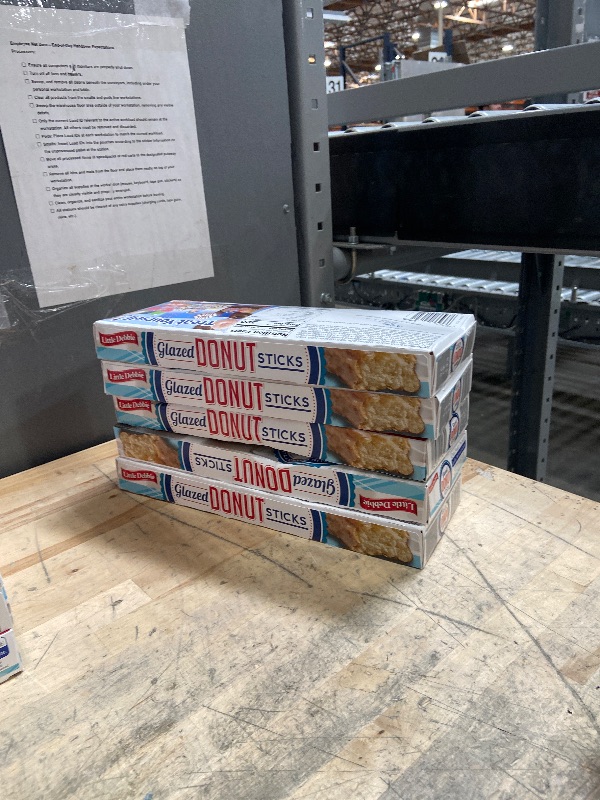 Photo 1 of *11/6/2025* 5 PACKS Little Debbie Donut Sticks 6 Individually Wrapped Snack Cakes, 10 Oz