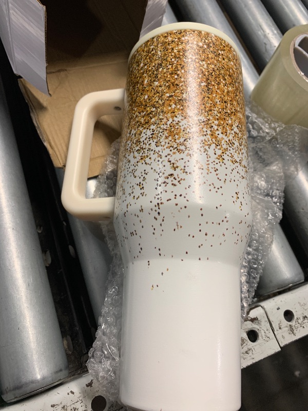 Photo 1 of (see all images) Sip2Go Tumbler - 40 oz Water Bottle with Handle & Flip Straw - Fits in Cup Holder, Leak Resistant Tumbler-Reusable Insulated