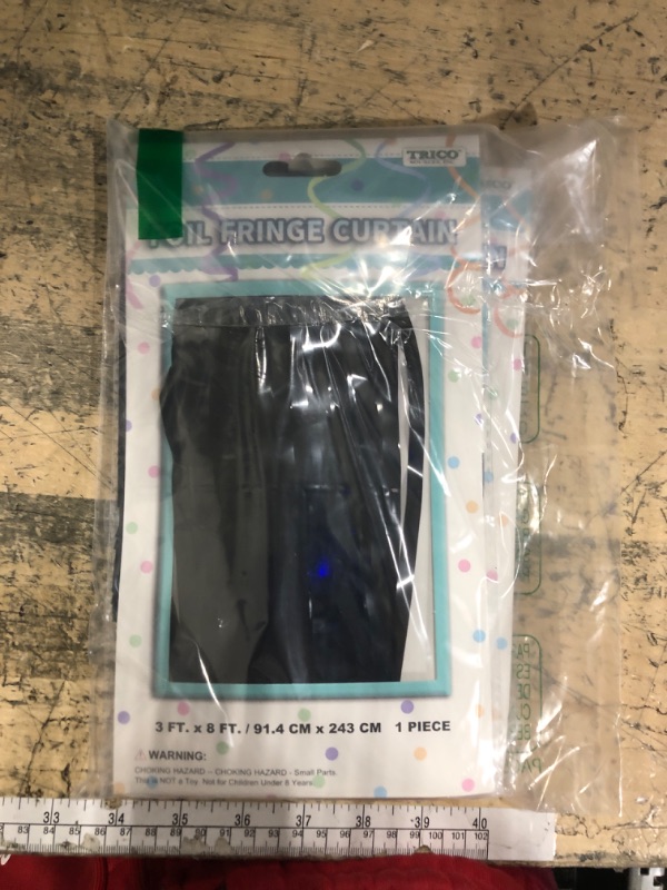 Photo 1 of 2 Pack Foil Curtain Backdrop Black Metallic Tinsel Foil Fringe Curtains Photo Booth Props for Birthday Wedding Engagement Baby Shower Bachelorette Christmas Holiday Celebration Party Decorations