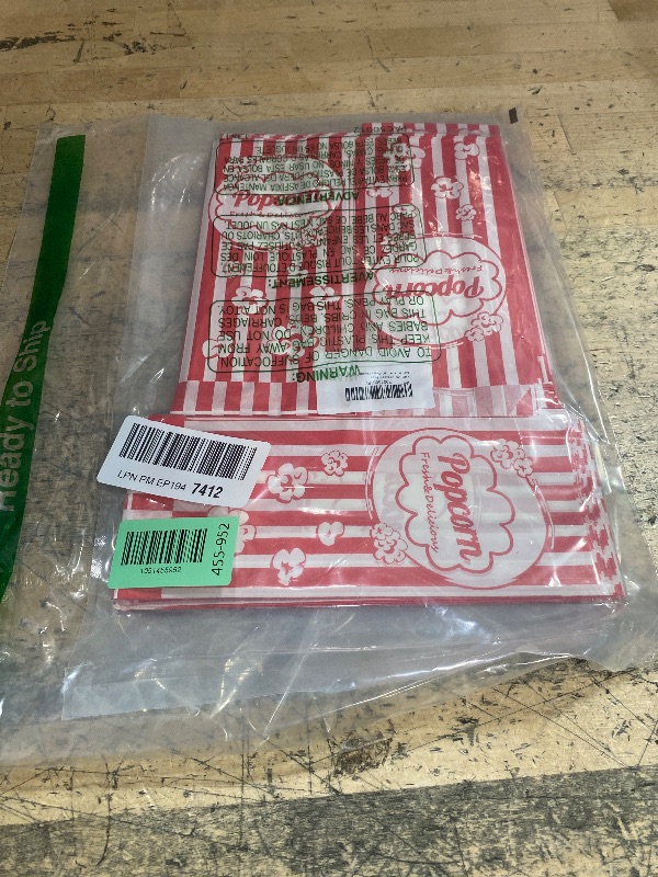Photo 1 of 100PCS Popcorn Bags Individual Servings - MAQIHAN Disposable Paper Popcorn Bags Party Pop Corn Sleeves Bulk Carnival Halloween Snack Packs Gift Favor Treat bolsas para palomitas Movie Night Supplies