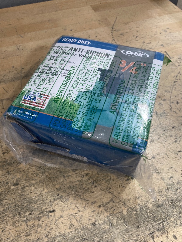 Photo 1 of 1-Pack Orbit 57623 3/4" FPT 100 Series Anti-Siphon Automatic Sprinkler Valve with Flow Control