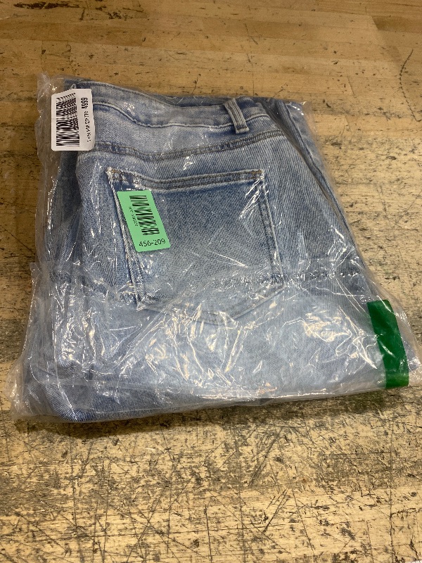 Photo 1 of **PHOTO FOR ITEM REFERENCE** Womens High Waist Jean Shorts Wide Straight Leg Microelastic Long Denim Mom Shorts