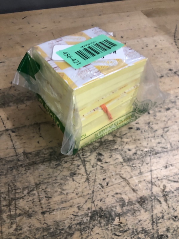 Photo 1 of (18 Pack) Sticky Notes 3x3 in Yellow, Strong Adhesive, Clean Removal, Recyclable, Self-Stick Pads, Easy to Post for Home, Office, Notebook