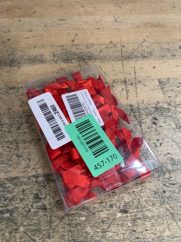 Photo 1 of 25PCS Red Mini Bows Ribbon Clips,2'' Tiny White Bow Barrettes,Hair Bow Satin Hair Ribbon for Women & Girls' Hair Accessories