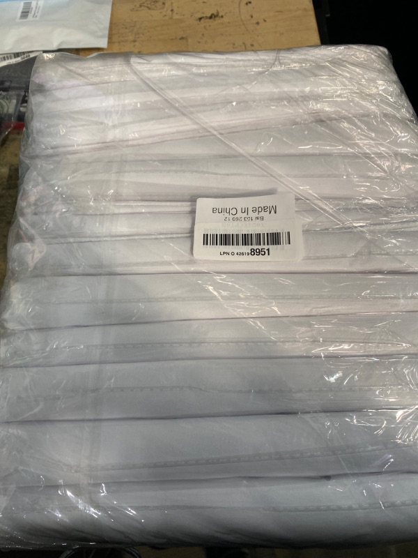 Photo 1 of 12 Pack White Table Cloth Rectangle Table Cloths for 6 Foot Rectangle Tables 60 X 102 Inch Washable Polyester Table Covers, Reusable & Wrinkle Resistant for Weddings, Parties, Events, and Everyday Use