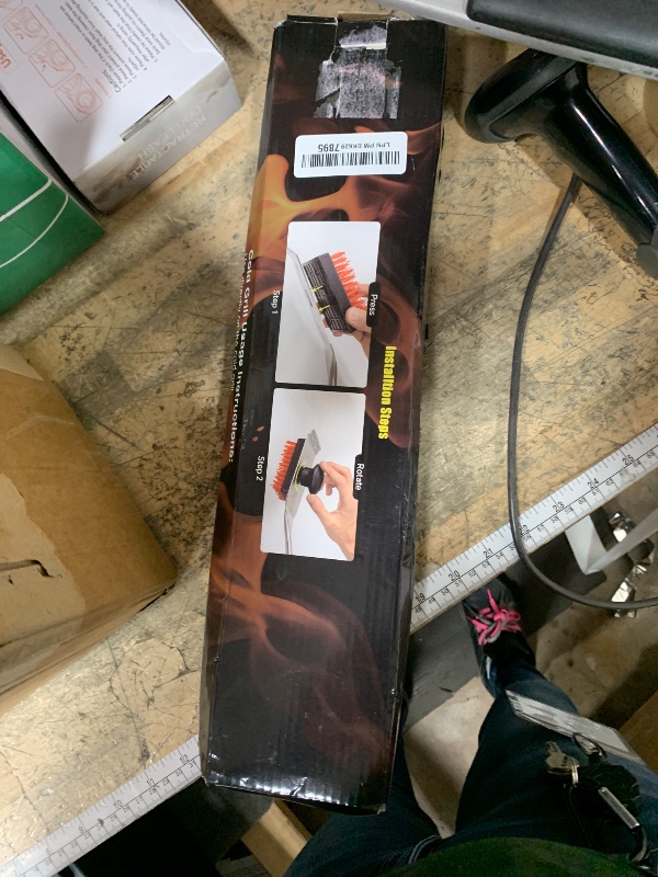 Photo 1 of **MISSING PIECES** XUDAKAIXIN Grill Brush and Scraper, Dual Grip Design,Extra Strong BBQ Cleaner Accessories,Safe Nylon Bristles Barbecue Triple Scrubbers Cleaning Brush for Cast Iron Grates/Porcelain/Charcoal Grill