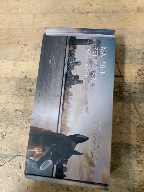 Photo 1 of 26Ft Retractable Dog Leash, Heavy Duty Great Leash for Dog up to 110 lbs, Anti-Slip Rubberized Handle, One-Handed Brake, Strong Nylon Tape, Tangle Free(Large Size).