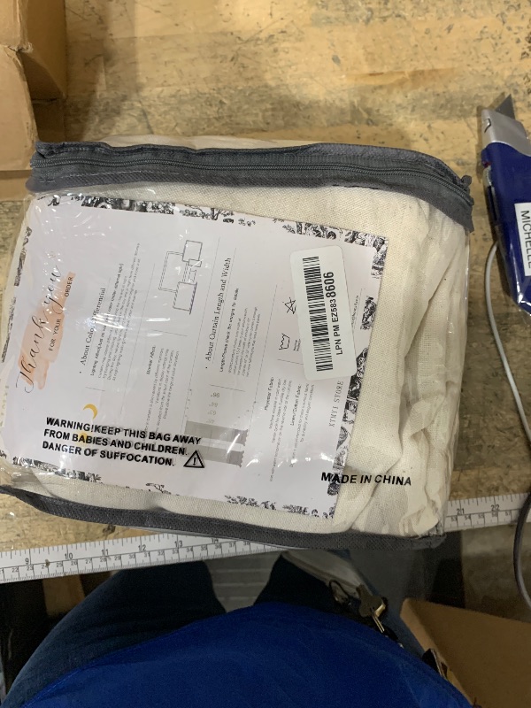 Photo 1 of 108 Inch Linen Curtains 2 Panels,With Heading Tape Hooks for Track System Back Tab,Stone Washed Cotton Flax Weave Sheer Extra Long Curtain for Living Room Bedroom,9FT 9 FT,Cream(Ivory/Off White)