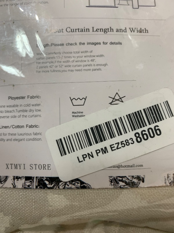 Photo 1 of 108 Inch Linen Curtains 2 Panels,With Heading Tape Hooks for Track System Back Tab,Stone Washed Cotton Flax Weave Sheer Extra Long Curtain for Living Room Bedroom,9FT 9 FT,Cream(Ivory/Off White)
