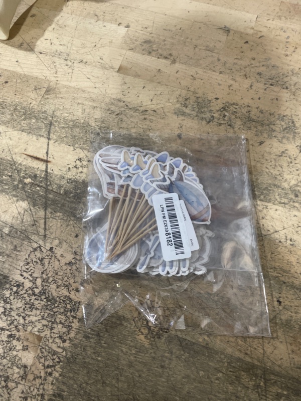 Photo 1 of 35PCS Airplane Cupcake Toppers Hot Air Balloon Helicopter Travel Themed Party Decorations Baby Shower Kids Boys Girls Birthday Party Cake Decorations Supplies