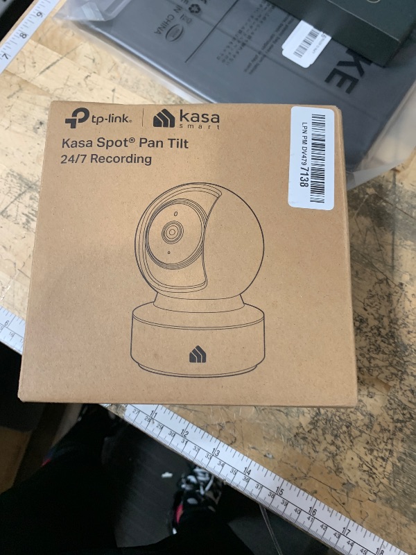 Photo 1 of **possibly for parts/untested**  Indoor Pan/Tilt Smart Security Camera, 1080p HD Dog-Camera,2.4GHz with Night Vision,Motion Detection for Baby and Pet Monitor, Cloud & SD Card Storage, Works with Alexa& Google Home (EC70), White