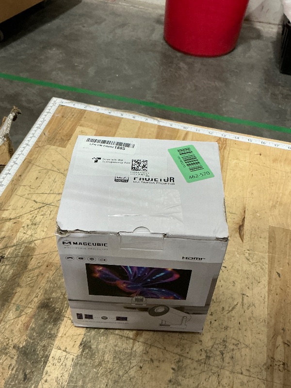 Photo 1 of ?Electric Focus?Magcubic Mini Projector 4K Support, Portable Projector with WiFi 6 and Bluetooth 5.4, Smart Proyector, 5W Soundbase Speaker, 180° Rotation for Home Theater HY300 Ultra