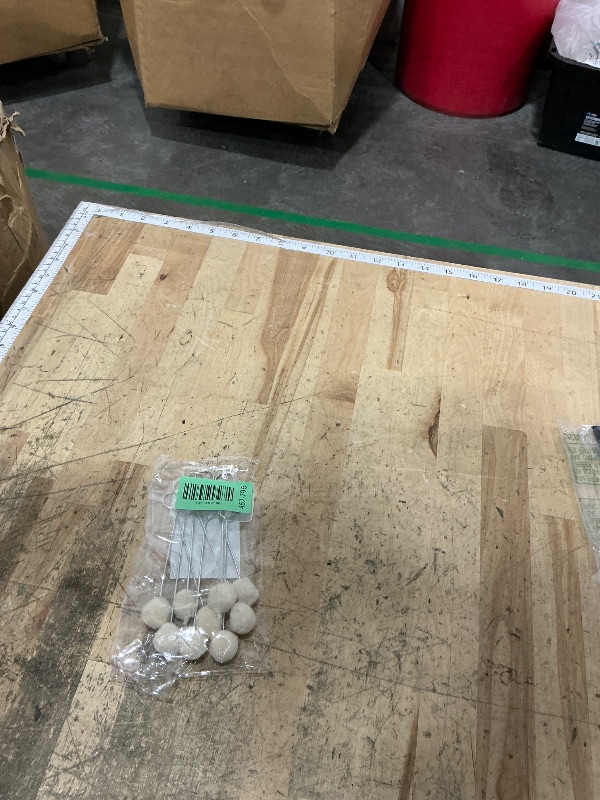 Photo 1 of 10 Pieces Wool Daubers Ball Brush Leather Dye Applicator for DIY Crafts Projects Leather Crafting Tool with Metal Handle Leather Dyes Tools for Leather Staining Dying Gluing Shoe Shine Polish