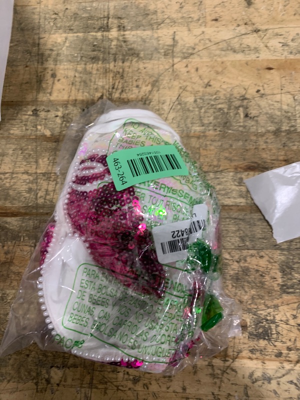 Photo 1 of ** no size**Mocure Womens Glitter Sequin Butterfly Crop Top Low-Cut Tank Top Rave Tube Vest Top for Belly Dance Costume Outfits