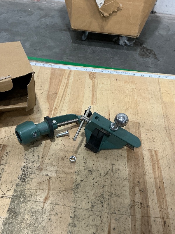 Photo 1 of ***MISSING ASSEMBLY PIECES*** Fasmov Swivel 3" Universal Table Vise Tilts Rotate 360° Universal Work, Table Vice Portable for Workbench, Home, Drilling, Woodworking, and More, Green
