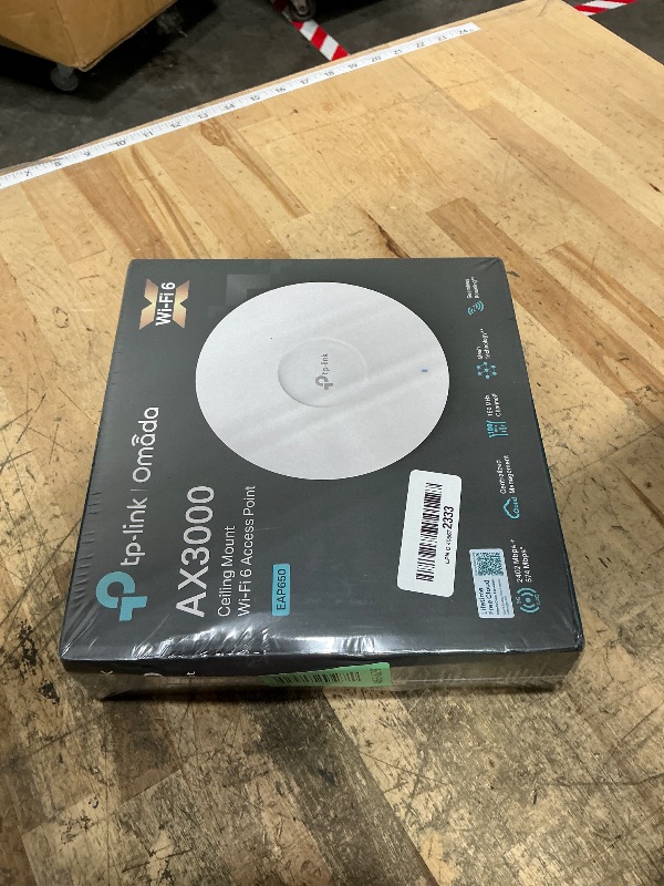 Photo 1 of **FACTORY SEALED** TP-Link EAP650 Ultra-Slim Wireless Access Point | Omada True WiFi 6 AX3000 | DC Adapter Included | Mesh, Seamless Roaming, WPA3, MU-MIMO | Remote & App Control | PoE+ Powered | Multi Control Options