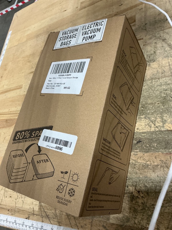 Photo 1 of (sold for parts) VMstr 15 Pack Travel Vacuum Storage Bags With High Pressure Electric Pump(DC Power), Compression Sealing 