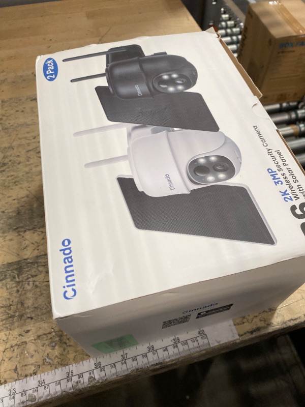 Photo 1 of 2K Cameras for Home Security-2.4G WiFi Outdoor Camera Wireless Solar/Battery Powered with solar panel, 360° Viewing, AI Human Detection, Color Night Vision, with SD Storage, Works with Alexa(2 Pack)