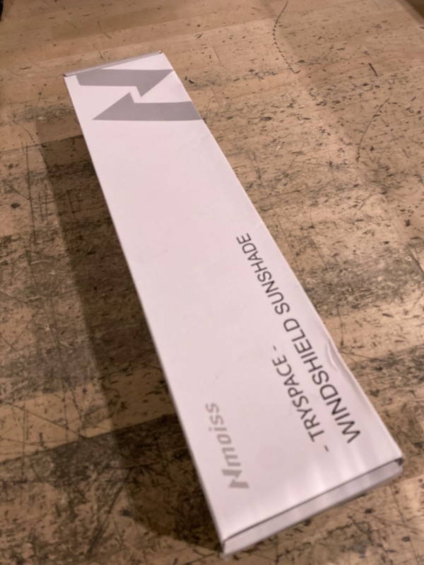 Photo 1 of [2025 Upgrade] Nmoiss Windshield Sun Shade Umbrella - [Vinyl Coating Heat Shield] Protect Car from Sun Rays & Heat Damage Keep Cool and Protect Interior, Spring Structure Edge Medium 56" L x 31" W