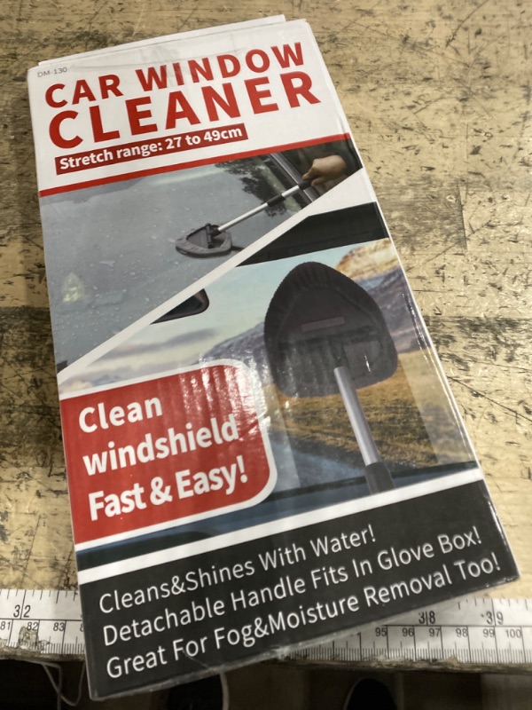 Photo 1 of **POSSIBLE MISSING PIECES** Qydipclin 10pcs Windshield Cleaning Tool Inside Car Window Cleaner Wash Kit with 4 Reusable Microfiber Pads 1 Spray Bottle and Extendable Handle Interior Auto Glass Wiper Kit, Pink