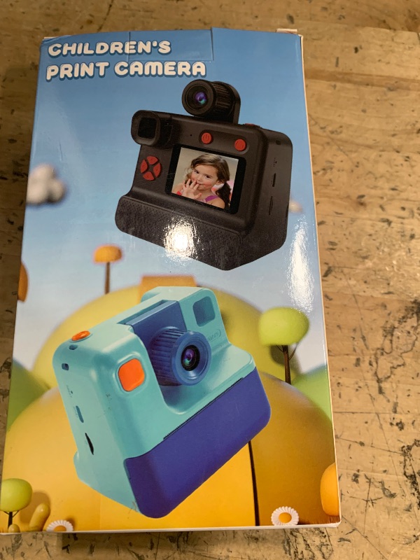 Photo 1 of **WON'T HOLD CHARGE** Kids Camera Instant Print, Christmas Birthday Gifts for Toddle Girls Boys Age 3-12, 24MP & 1080P Video Selfie Digital Camera with 3 Roll No-Ink Print Paper 32G SD Card - Purple