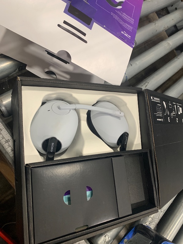 Photo 1 of (BROKEN MIC) (UNABLE TO TEST FURTHER) Sony INZONE H9 Gaming Headset, Wireless Noise Canceling Bluetooth Headset With Microphone, 360 Spatial Sound, For PC and PS5 (WH-G900N), White