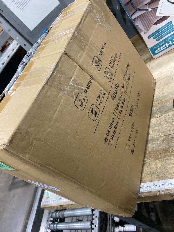 Photo 1 of 20"X26" Large Organic Buckwheat Pillow with Dual-Layer Pillowcase and Extra Buckwheat Hulls, Adjust Height and Firmness, Neck Support Pillow for Back and Side Sleepers