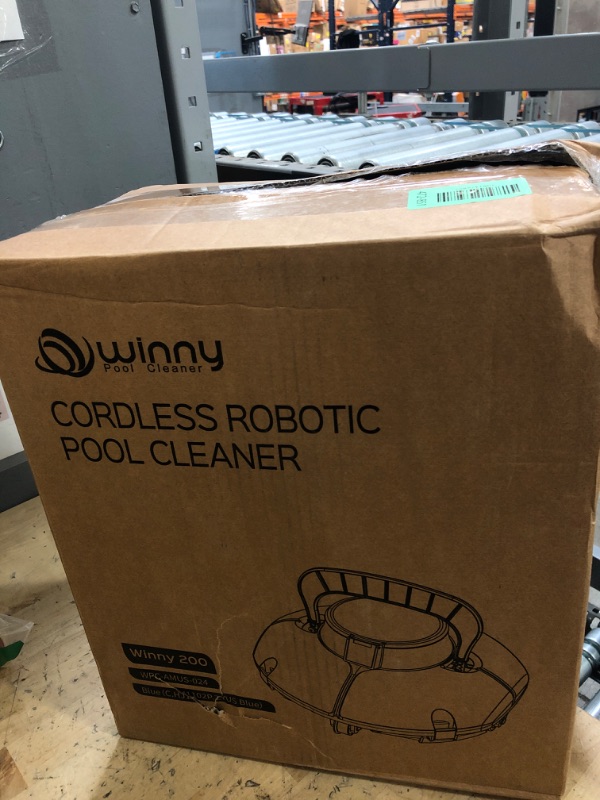 Photo 1 of (2025 Upgrade) Cordless Robotic Pool Cleaner, Lasts 75 Min, Automatic Vacuum for Above-Ground Pools up to 645 Sq.ft,Portable, Self-Parking,Light Blue