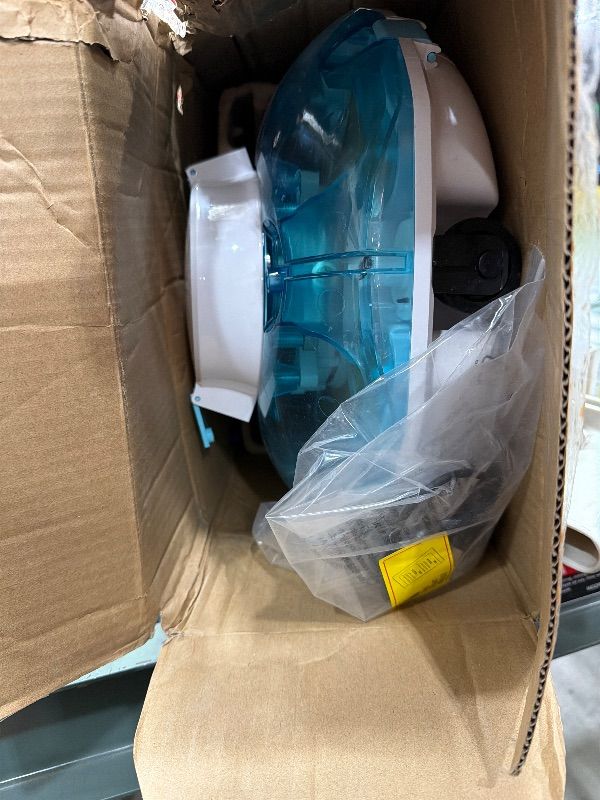 Photo 1 of (2025 Upgrade) Cordless Robotic Pool Cleaner, Lasts 75 Min, Automatic Vacuum for Above-Ground Pools up to 645 Sq.ft,Portable, Self-Parking,Light Blue