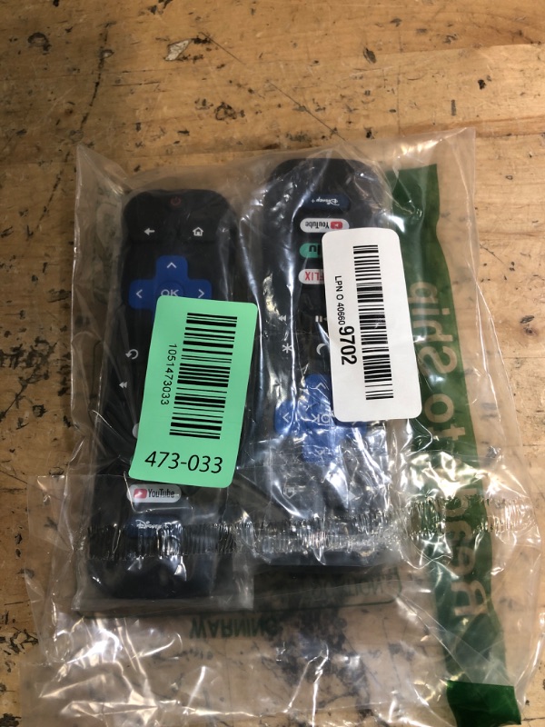 Photo 1 of (Pack of 2) Replacement Remote Control Only for Roku TV, Compatible for TCL Roku/Hisense Roku/Onn Roku/Sharp Roku/Element Roku/Westinghouse Roku/Philips Roku Smart TVs (Not for Roku Stick and Box)