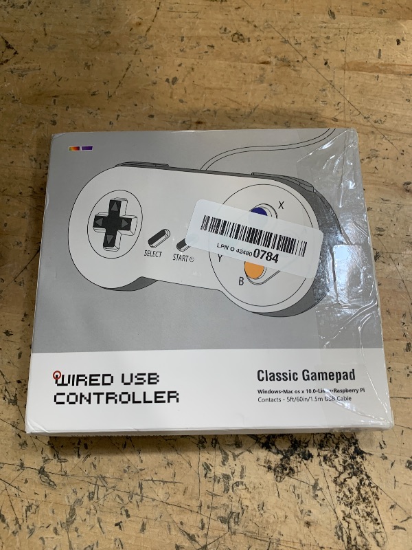 Photo 1 of 2 Pack USB Controller for SNES Retro Gaming, miadore SNES USB Classic Gamepad Joypad Gamestick for Windows PC MAC Linux Retropie Raspberry Pi 3