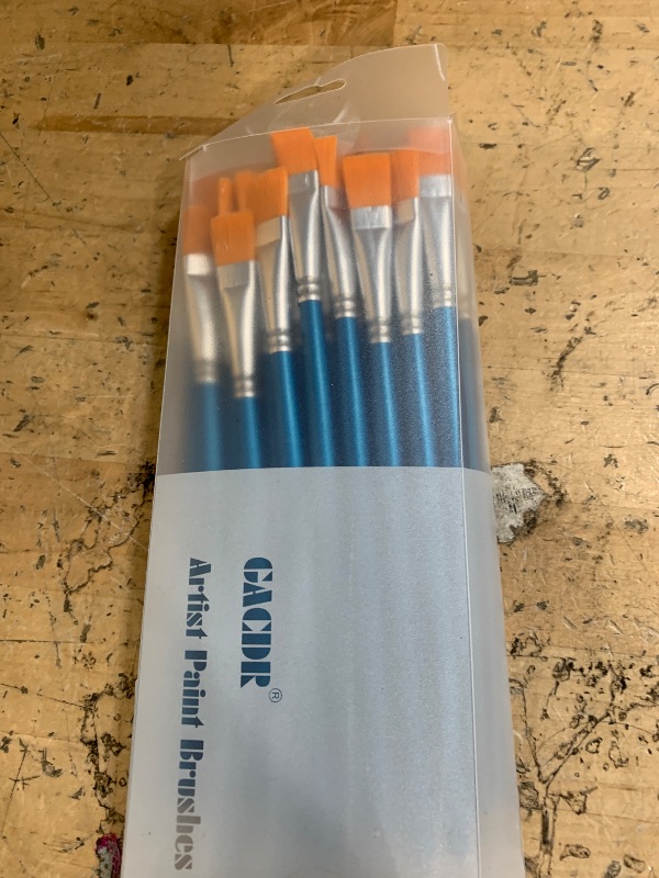 Photo 1 of 1/2 inch Flat Paint Brushes for Acrylic Painting,40-Pack Small Paint Brushes Bulk with Wooden Handle for Acrylic, Watercolor, Oil, Crafts, Face Body Art