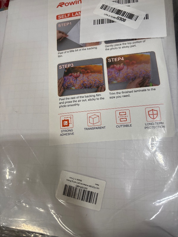 Photo 1 of 140 PCS Self-Adhesive Laminating Sheets, 9 x 12 Inches Self Adhesive Contact Paper, No Heat No Machine Needed Self Sealing Laminate Sheets