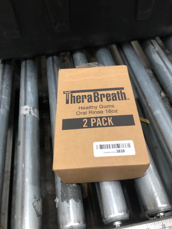 Photo 1 of *4/2027* TheraBreath Healthy Gums Mouthwash Clean Mint, Antigingivitis, Dentist Formulated, 16 Fl Oz (2-Pack)