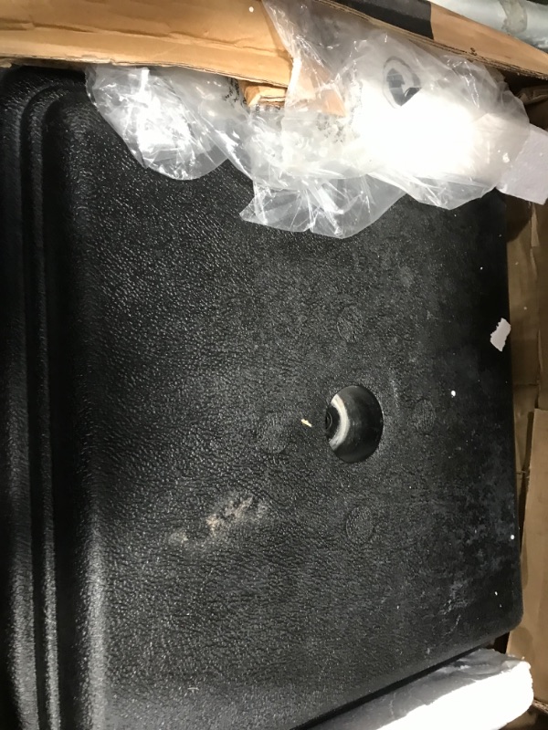 Photo 1 of ***BASE ONLY***US Weight 40 Pound Umbrella Base - Weighted Umbrella base For Use With Patio Table – Heavy Duty Base- 4” Stem Accommodates 1”-1.5” Pole Sizes - Black