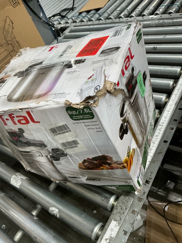 Photo 1 of *** PARTS ONLY *** T-fal Clipso Stainless Steel Pressure Cooker 8 Quart, Induction Compatible, Secure locking System, One Hand System, Fast Cooking, Recipe Book Included, Cookware, Pots and Pans, Dishwasher Safe, Silver