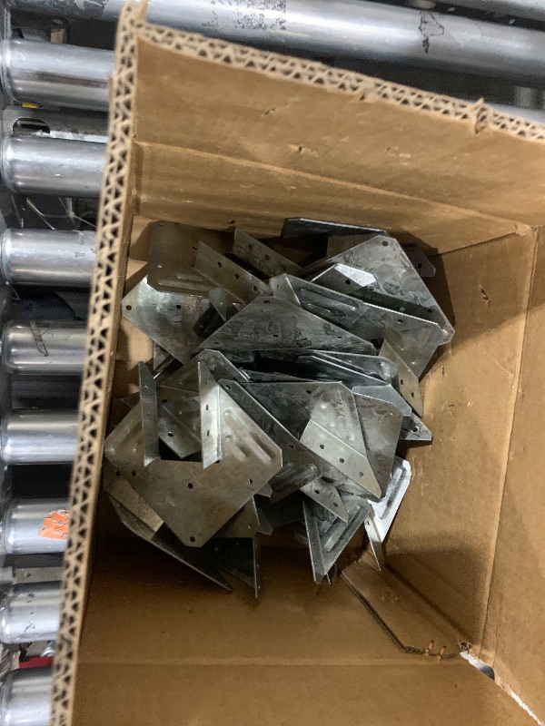 Photo 1 of (25-Pack) Calvana 16-Gauge Hurricane Ties, Rafter Hanger, Hurricane Straps, Pergola Brackets, Galvanized Finish, Rust-Resistant & Reliable, for Connecting Wooden Rafters, Patio Beams, Roof Trusses