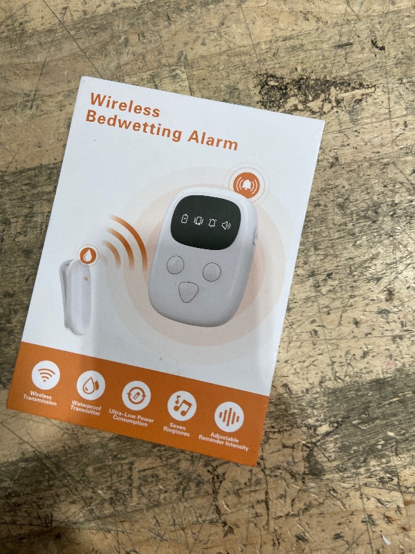 Photo 1 of 2025 New Wireless Bedwetting Alarm, Bed Wetting Alarm for Boys and Girls, Compact & Comfortable Wireless Sensor, 7 Melodies 3 Modes,Includes Progress Card and Stickers White