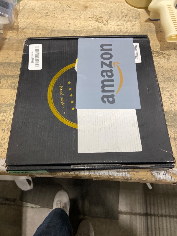 Photo 1 of 10" Oak Wood Lazy Susan Turntable Organizer, Lazy Susan for Cabinet Dining Table Pantry Kitchen Countertop Spice Bathroom Vanity Tray for Counter Dresser Sink Soap Holder Coffee Table Bar Decor Black