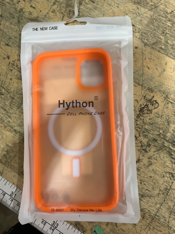 Photo 1 of **EXACT SIZING UNKNOWN** Hython Case for iPhone 11 Case Magnetic Translucent Matte Phone Cases 6.1" [Compatible with MagSafe] Thin Slim Fit Shockproof Bumper Hard Protective Cover for Women Men Girls, Frosted Orange