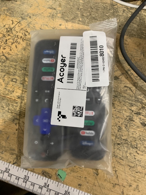 Photo 1 of (Pack of 2) Replacement Remote Control Only for Roku TV, Compatible for TCL Roku/Hisense Roku/Onn Roku/Sharp Roku/Element Roku/Westinghouse Roku/Philips Roku Smart TVs (Not for Roku Stick and Box)