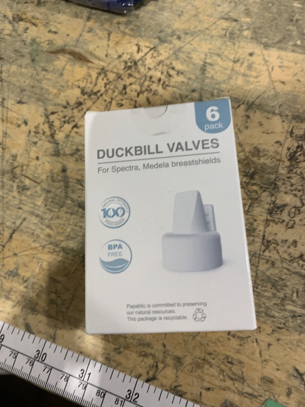 Photo 1 of [6-Count] Papablic Duckbill Valves for Spectra and Medela, Replaceable Duckbill Valves for Spectra S1 Spectra S2 valves and Medela Pump in Style, BPA/DEHP Free White