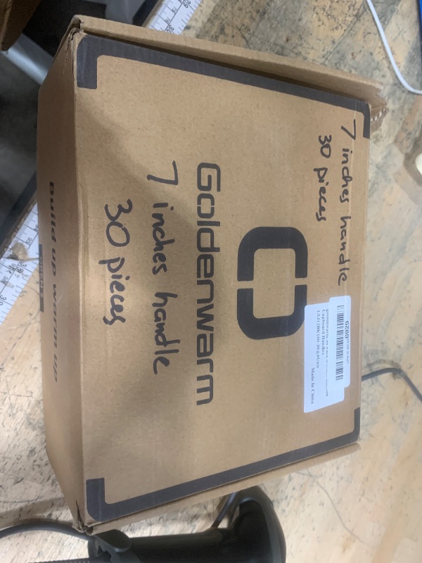 Photo 1 of (USED/FAIR) (PARTIAL SET) goldenwarm 30 Pack 6-1/4INCH Black Square Bar Cabinet Pull Drawer Handle Stainless Steel Modern Hardware for Kitchen and Bathroom Cabinets Cupboard,Center to Center 160mm Kitchen Cupboard Handles