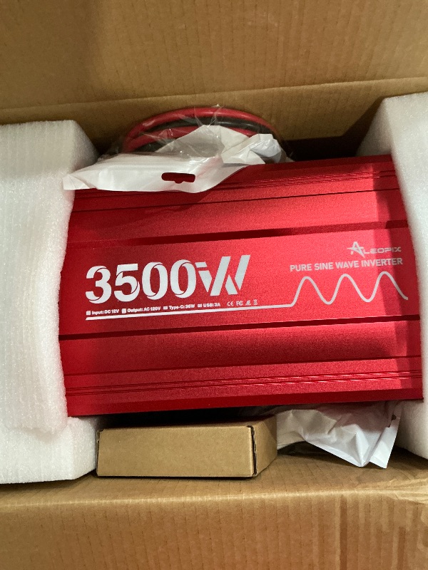 Photo 1 of (incomplete) 3500 Watt Pure Sine Wave Power Inverter 12V DC to 110V 120V Converter for Home