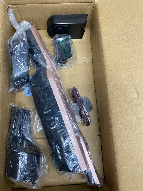 Photo 1 of **SUCTION NOT VERY STRONG (WEAK)** AYONTIN Cordless Handheld Vacuum, Lightweight Portable Hand Vacuum Cleaner with LED Light,Rechargeable Hand Held Vacuum with Charging Dock, Powerful Suction for Office, Home,Car, Rose Gold