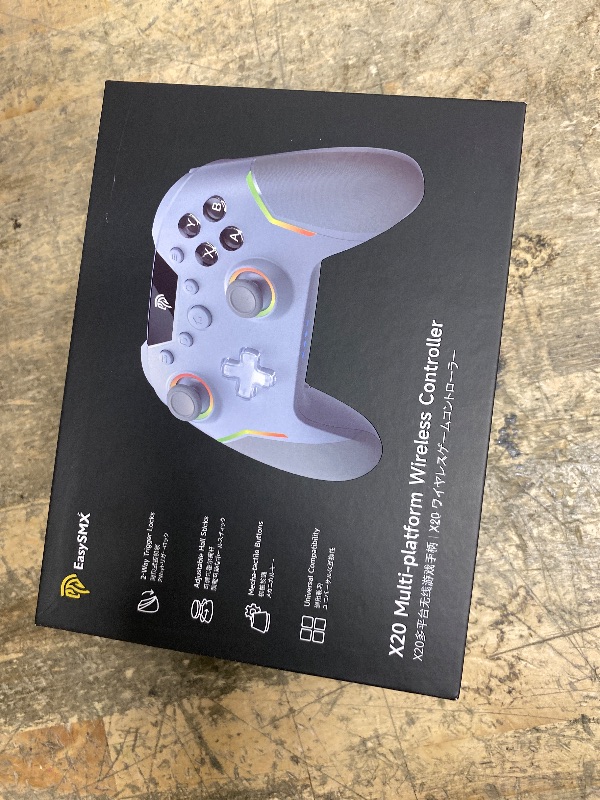 EasySMX X20 Wireless Gaming Controller with RGB Backlit, 2-Stage Hall ...