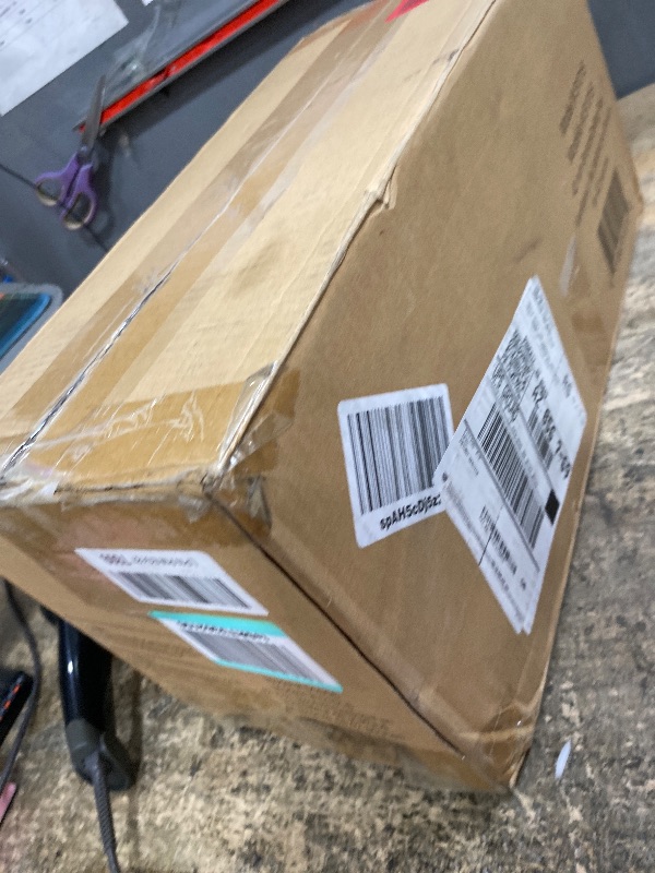 Photo 1 of **********damaged- broken glass***********
Prominence Home Reston, 42 Inch Modern Farmhouse LED Ceiling Fan with Light, Pull Chain, Dual Mounting Options, Dual Finish Blades, Reversible Motor - 51015-01 (Bronze)