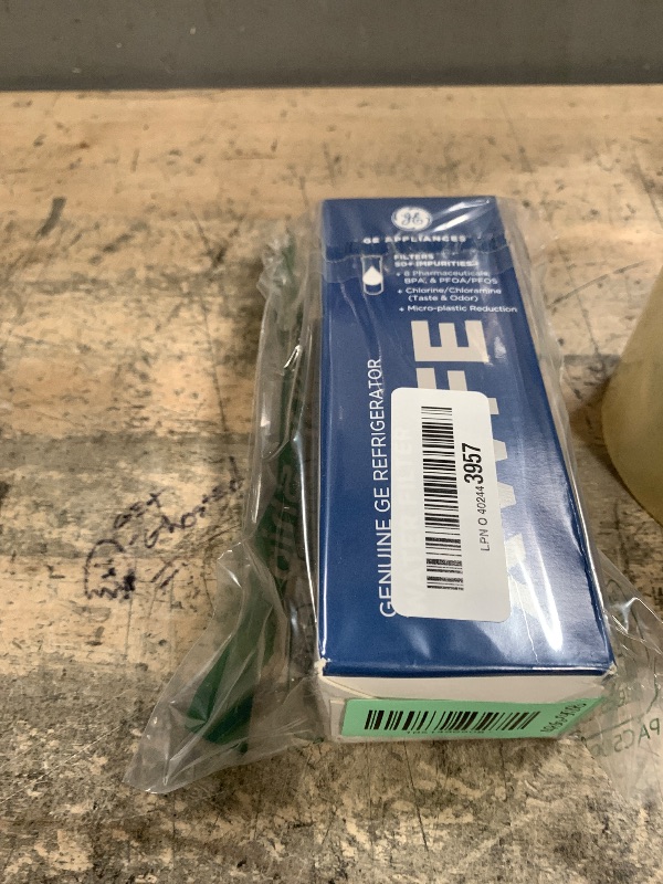 Photo 1 of GE XWFE Refrigerator Water Filter, Genuine Replacement Filter, Certified to Reduce Lead, Sulfur, and 50+ Other Impurities, Replace Every 6 Months for Best Results, Pack of 1