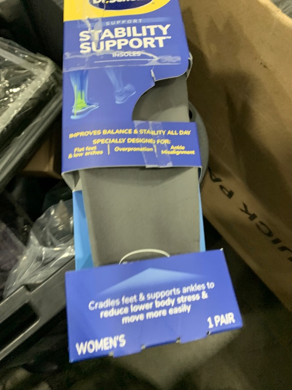 Photo 1 of ?Dr. Scholl's Stability Support Insoles, Flat Feet & Overpronation Low Arch Support, Improves Balance & Stability, Motion Control, Trim Inserts to Fit Shoes, Women's Size 6-10